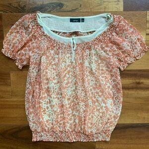 Apt 9 Cheetah Sheer Top